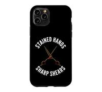 Carcasa para iPhone 11 Pro Hairstylist Stained Hands Sharp Shears Cosmetologist