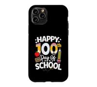 Carcasa para iPhone 11 Pro Happy 100th Day of School Teachers Boys Kids Retro 100th Day