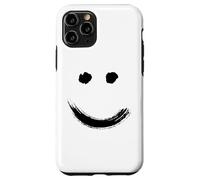 Carcasa para iPhone 11 Pro Happy Pleased Face - Minimal Black Drawing