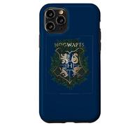 Carcasa para iPhone 11 Pro Harry Potter Hogwarts Green and Gold Floral Crest