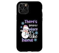 Carcasa para iPhone 11 Pro Hay un Lugar de Nieve como el hogar Muñeco de Nieve Pastel Vacaciones