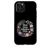 Carcasa para iPhone 11 Pro Heal Grow Manifest Flow Mentalidad de Bienestar Espiritual