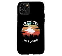 Carcasa para iPhone 11 Pro Helicopter Funny Pilot Gift I'D Rather Be Flying Retro