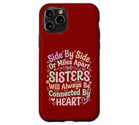 Carcasa para iPhone 11 Pro Hermanas Side by Side Sisters Forever Connected Siblings Love Family