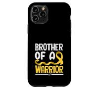 Carcasa para iPhone 11 Pro Hermano de un Guerrero Cáncer Infantil Cinta Dorada