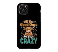 Carcasa para iPhone 11 Pro Highland Cow All Good Ones Crazy Funny Dichos