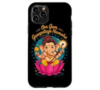 Carcasa para iPhone 11 Pro Hindú Ganesha Puja Elefante Dios India Meditación Yoga Murti