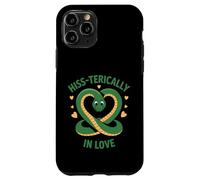 Carcasa para iPhone 11 Pro Hiss-terically In Love Cute Snake Heart Juego de Palabras Amante de Reptiles