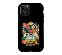 Carcasa para iPhone 11 Pro Hoop Full of Loops Aguja Lana Flores Manualidades