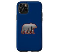 Carcasa para iPhone 11 Pro Horizonte de la Ciudad de Chicago Dentro de una Silueta parda