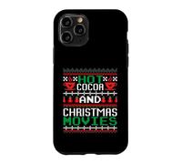 Carcasa para iPhone 11 Pro Hot Cocoa and Christmas Movies Ugly Sweater Winter Art