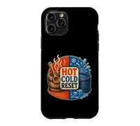 Carcasa para iPhone 11 Pro Hot Cold Reset Sauna Baño Frío Rutina de Contraste