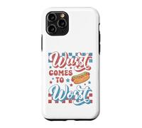 Carcasa para iPhone 11 Pro Hotdog Wurst llega a lo Peor Divertido Perrito Caliente del 4 de Julio