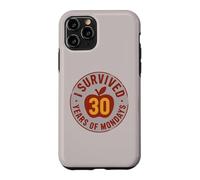 Carcasa para iPhone 11 Pro Humor de Maestros Jubilados: sobreviví 30 años de Lunes