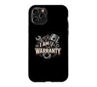 Carcasa para iPhone 11 Pro I Am The Warranty Mecánico Funny Race Car Parts Repair Guy