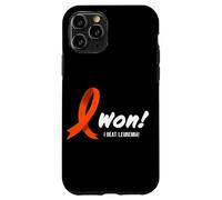 Carcasa para iPhone 11 Pro I Beat Leukemia Graphic, I Won! Orange Ribbon For Survivors