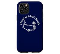Carcasa para iPhone 11 Pro I Bend so I Don't Break Yoga Meditación Esqueleto Espiritual