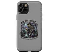 Carcasa para iPhone 11 Pro I Bury Things Frog Gardener Dark Humor Shovel