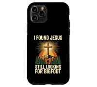 Carcasa para iPhone 11 Pro I Found Jesus Still Looking For Bigfoot Cristo Cruz Dios Rey