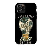 Carcasa para iPhone 11 Pro I Got An Idea Let's Go Outside Vintage Hiking Outdoors Lover