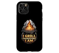 Carcasa para iPhone 11 Pro I Grill Therefore I Am Funny BBQ Grill Filosofía