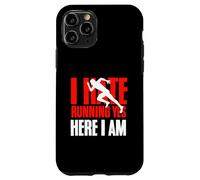 Carcasa para iPhone 11 Pro I Hate Running Yet Here I Am Funny Running Cita Deporte