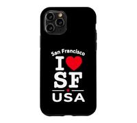 Carcasa para iPhone 11 Pro I Heart San Francisco I Love SF USA Californ Graphic Design
