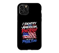 Carcasa para iPhone 11 Pro I Identify As An American Patriot and This Is My Pride Flag