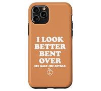 Carcasa para iPhone 11 Pro I Look Better Bent Over Book See Back for Details Peach Butt
