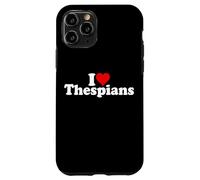 Carcasa para iPhone 11 Pro I Love Heart THESPIANS Teatro Drama ACTORES