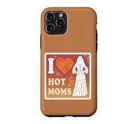 Carcasa para iPhone 11 Pro I Love Hot Moms Boho - Camiseta para Hombre y Mujer, diseño con Texto Divertido