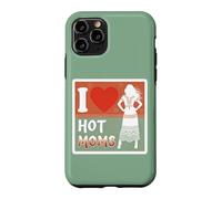 Carcasa para iPhone 11 Pro I Love Hot Moms Boho - Camiseta para Hombre y Mujer, diseño con Texto Divertido