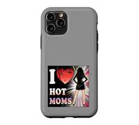 Carcasa para iPhone 11 Pro I Love Hot Moms Comic - Camiseta para Hombre y Mujer, diseño con Texto Divertido