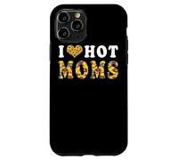Carcasa para iPhone 11 Pro I Love Hot Moms Funny Sunflower Heart Love For Mom