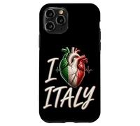 Carcasa para iPhone 11 Pro I Love Italy - Bandera anatómica de Italia, Regalo de Viaje