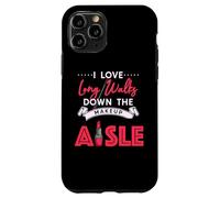Carcasa para iPhone 11 Pro I Love Long Walks Down The Makeup Aisle Funny Makeup Lover