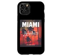 Carcasa para iPhone 11 Pro I Love Miami, Awesome Miami Florida Palms Take Me Anywhere