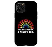 Carcasa para iPhone 11 Pro I See I Love You I Accept You LGBTQ Ally Gay Pride