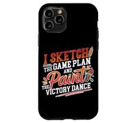 Carcasa para iPhone 11 Pro I Sketch The Game Plan and Paint The Victory Dance