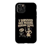 Carcasa para iPhone 11 Pro I Survived Her Passing Nursing School Funny Nurse Boyfriend
