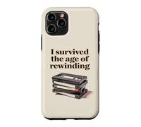 Carcasa para iPhone 11 Pro I Survived The Age of Rewinding: Funny Retro Cassette Humor