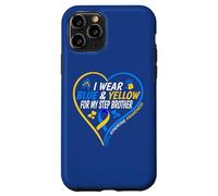 Carcasa para iPhone 11 Pro I Wear Blue and Yellow For My Step Brother - Down Syndrome