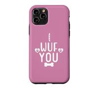 Carcasa para iPhone 11 Pro I Wuf You Paw Print Dog Mom Dog Lover Dogs Mum Dad Dog Theme