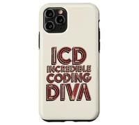 Carcasa para iPhone 11 Pro ICD Incredible Coding Diva Codificación Clínica Mujer