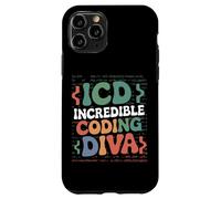 Carcasa para iPhone 11 Pro ICD Incredible Coding Diva Codificación Clínica Mujer