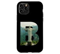 Carcasa para iPhone 11 Pro Iconic Brasil Paisaje Cristo Redentor Letra B