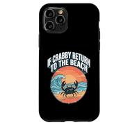 Carcasa para iPhone 11 Pro If Crabby Return To The Beach Vintage Crab