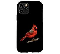 Carcasa para iPhone 11 Pro Ilustración Cardinal del Norte Amante de Las Aves