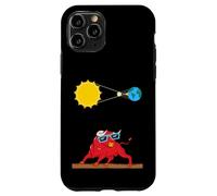Carcasa para iPhone 11 Pro Ilustración de eclipses solares de España Graciosos toros españoles