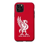 Carcasa para iPhone 11 Pro Impresión en Tinta Blanca Liverpool England EST. 1207 Liverbird Zine